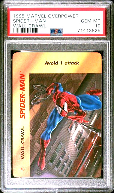 Marvel PSA 10 Spider-Man 1995 Marvel Overpower Spider-Man PSA 10 Wall Crawler