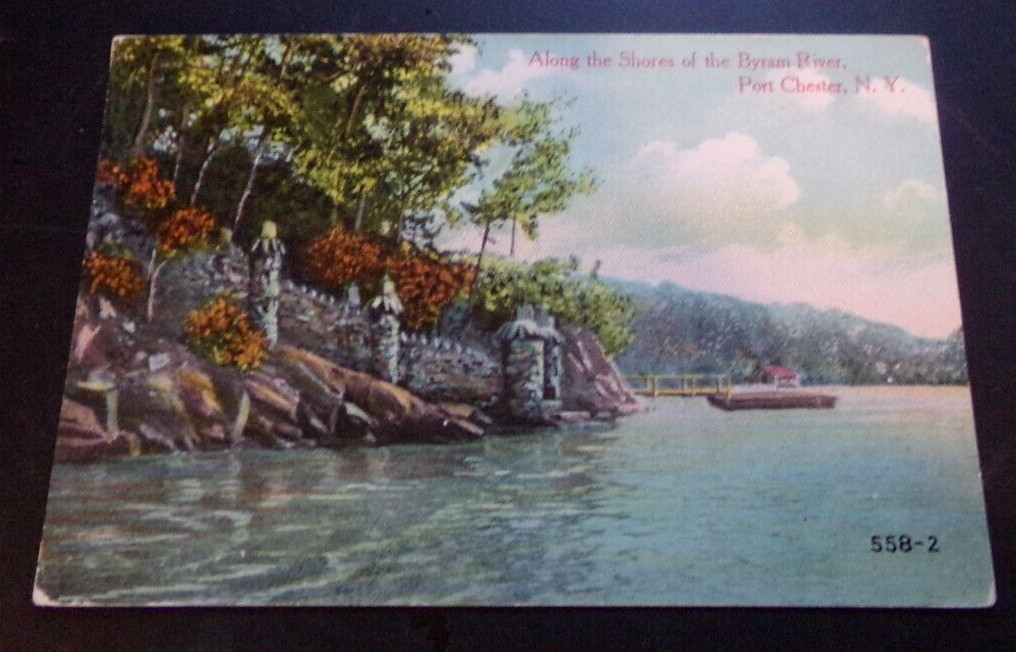 VINT POSTCARD - 1912 USED - ALONG THE SHORES OF BYRAM RIVER, PORT CHESTER, N. Y. VINT POSTCARD - 1912 USED - ALONG THE SHORES OF BYRAM RIVER, PORT CHESTER, N. Y.