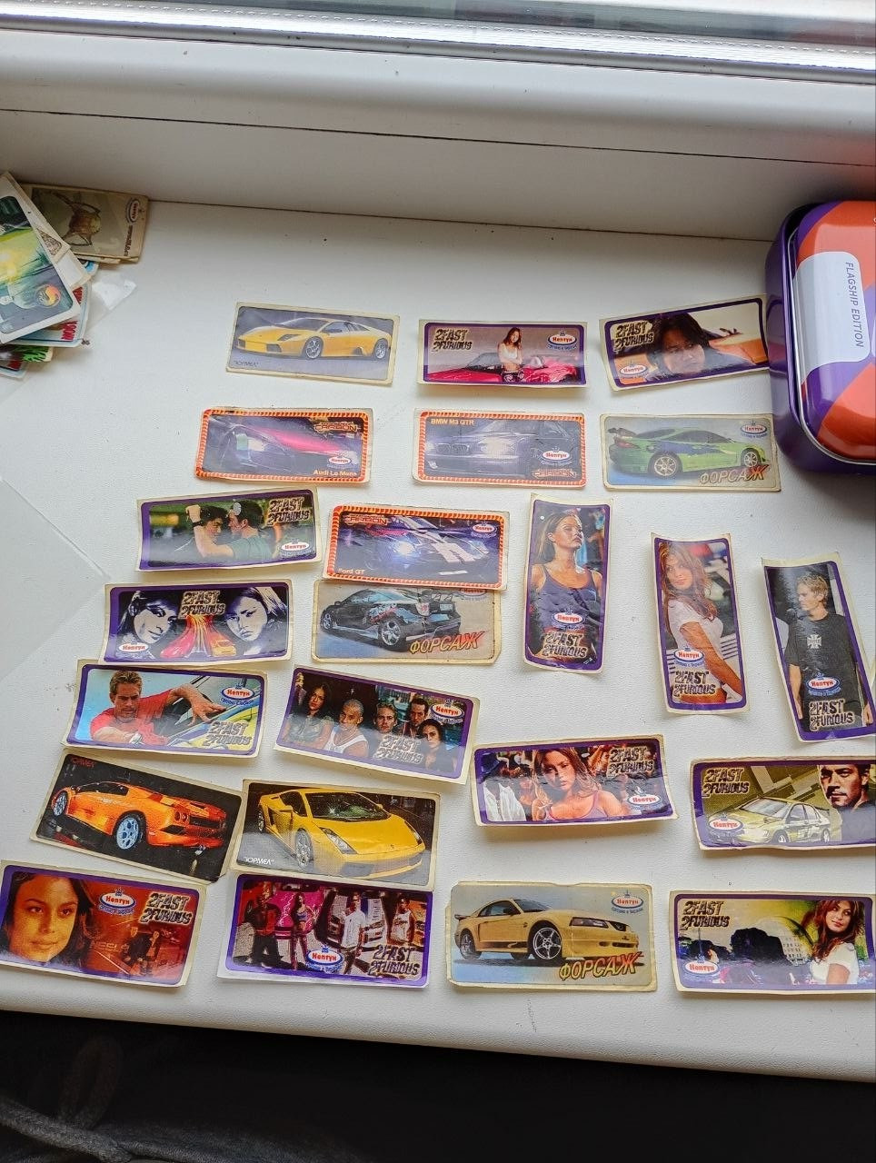 2 Fast 2 Furious Hostess Gum Stickers Lot Vintage 2003 Movie Promo Cards