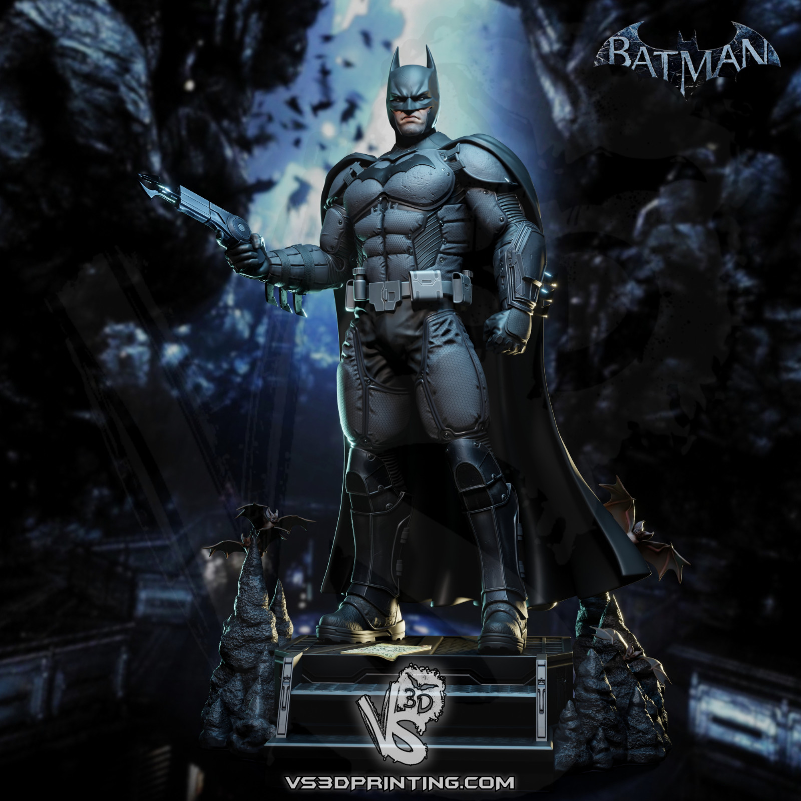 1:8 Batman Arkham Origins Fan Art UNPAINTED Resin Garage Kit