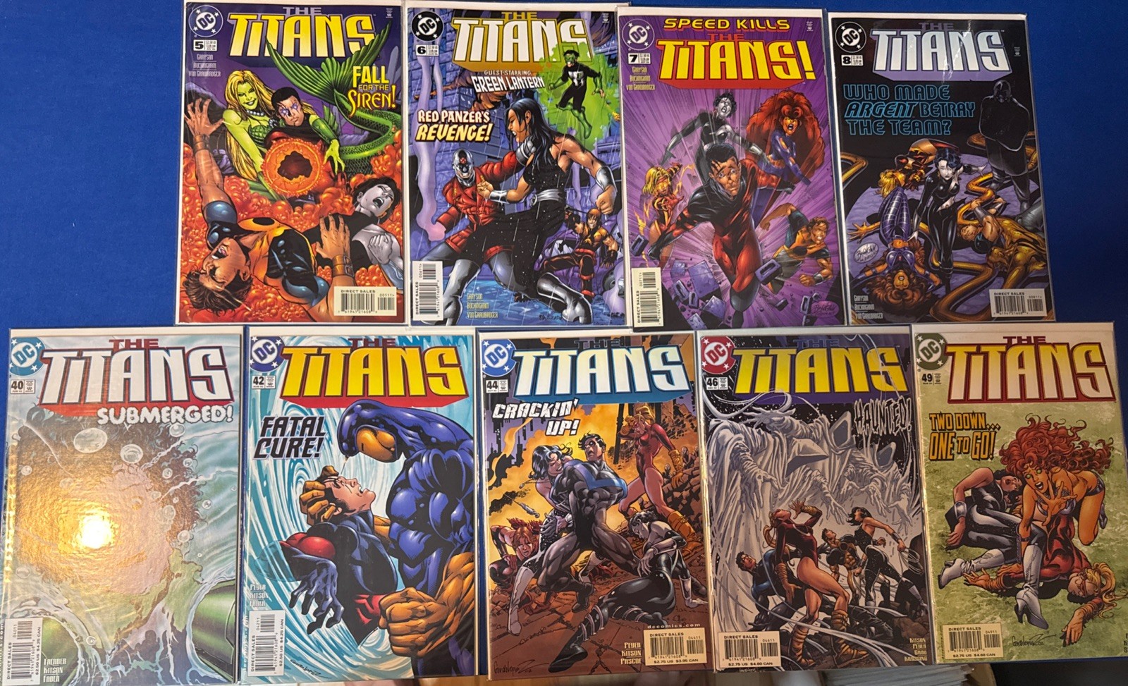 The Titans 9 Issue Comic Lot (DC Comics, 1999) High Grade, NM Grayson Buckingham The Titans 9 Issue Comic Lot (DC Comics, 1999) High Grade, NM Grayson Buckingham