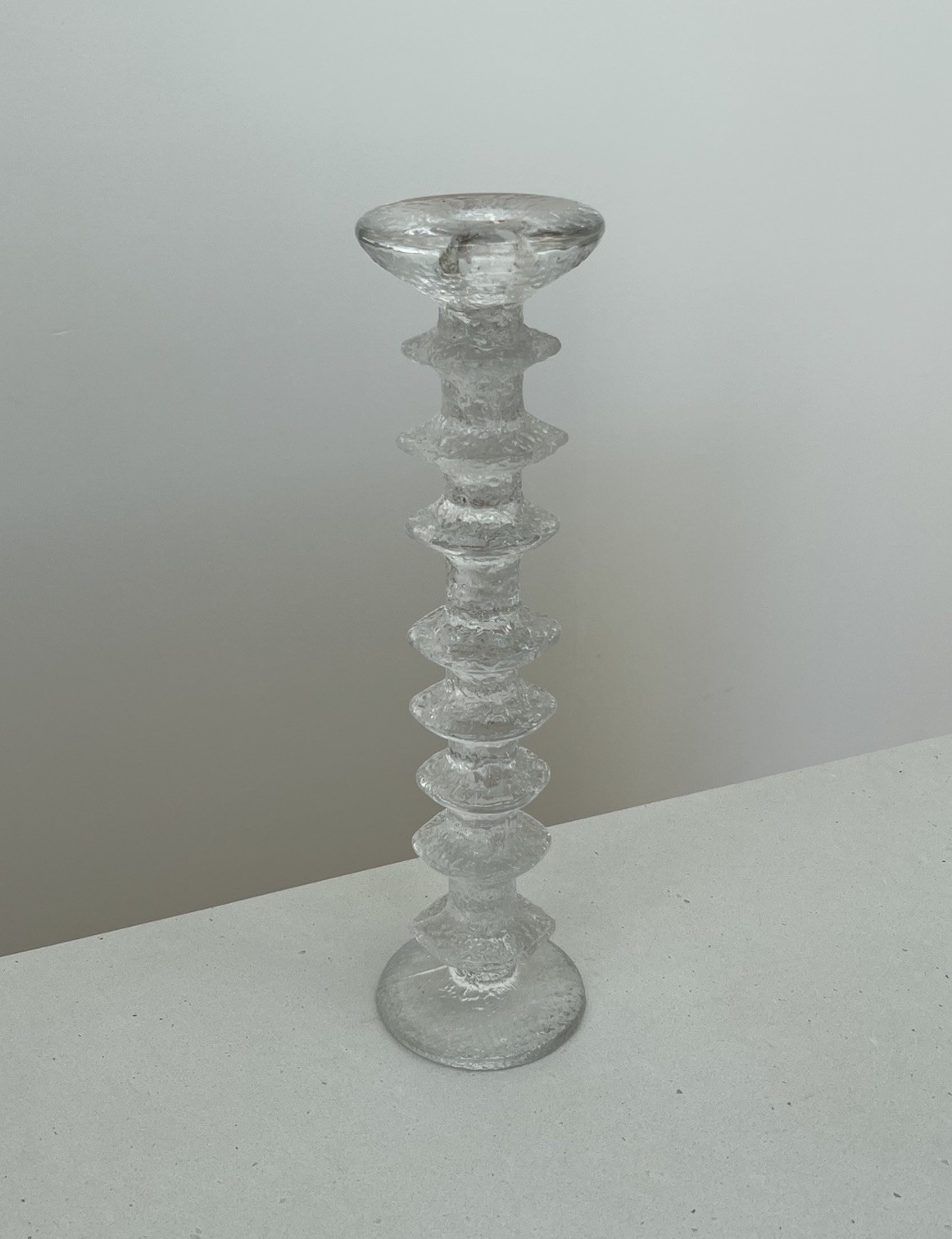 Vintage Iittala Festivo Glass Candle Holder Timo Sardaneva 8 Ring Vintage Iittala Festivo Glass Candle Holder Timo Sardaneva 8 Ring