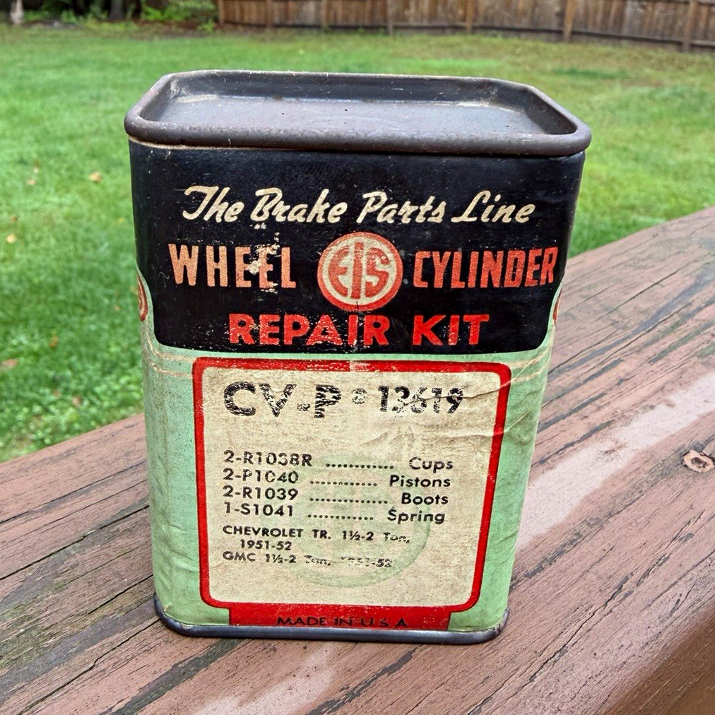 VTG NOS 1950’s EIS Wheel Cylinder Repair Kit UNOPENED Chevy GMC Truck 1951-53 VTG NOS 1950’s EIS Wheel Cylinder Repair Kit UNOPENED Chevy GMC Truck 1951-53