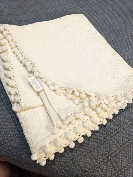 Bates Heirloom Heritage Pattern White Matelasse Bedspread 62 Bates Heirloom Heritage Pattern White Matelasse Bedspread 62