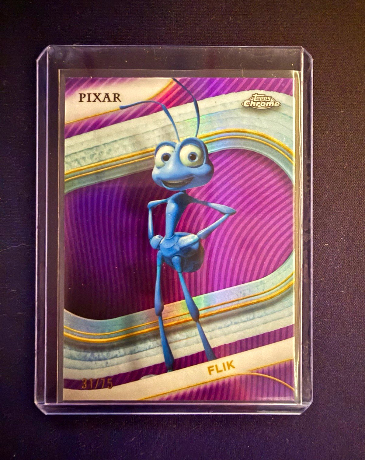 Topps 2025 Chrome Disney Pixar A Bug\'s Life Flik #78 31/75 Serial Numbered