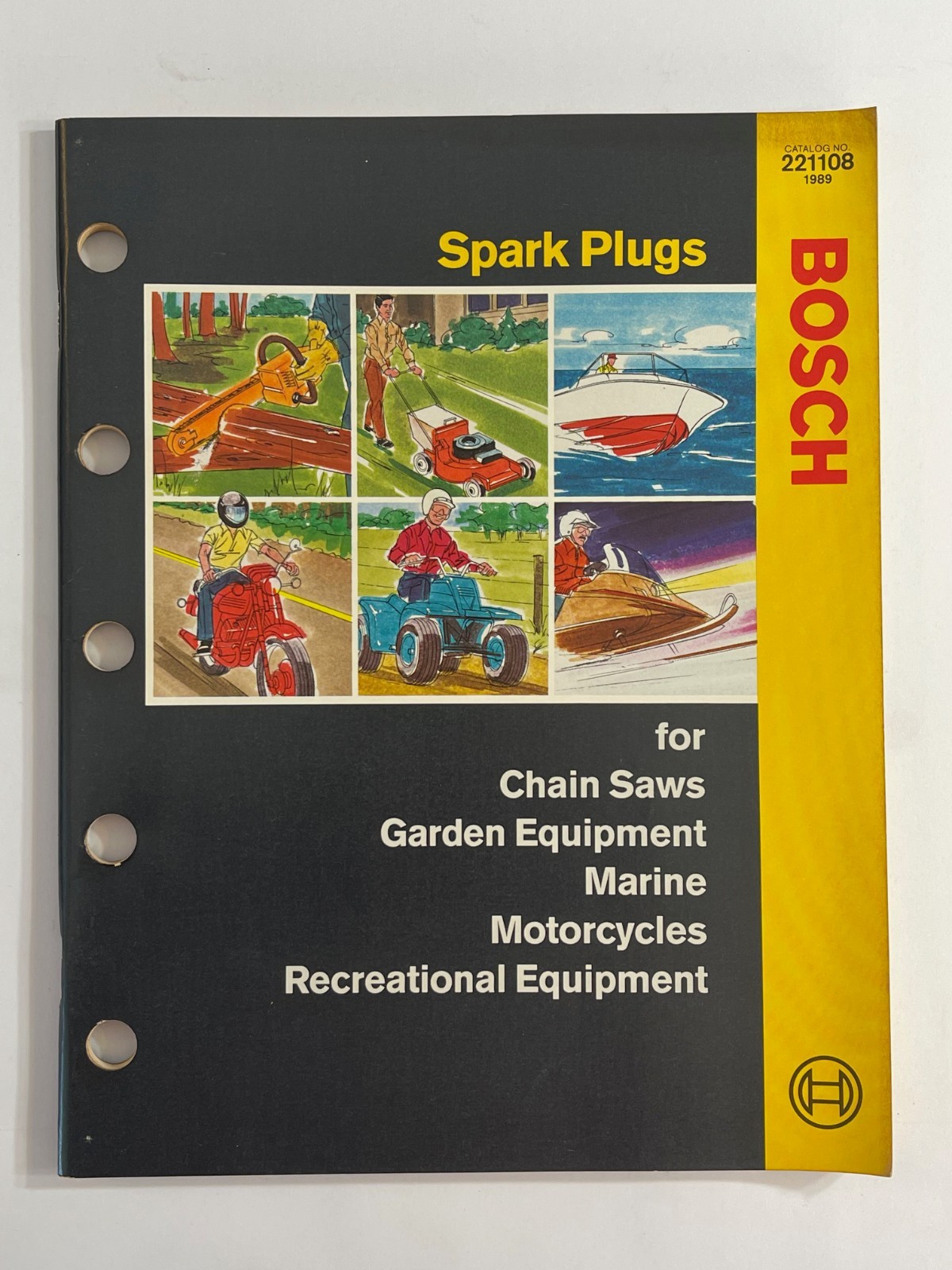 Vintage Original Bosch Spark Plug Application Catalog Book  (1989) #221108