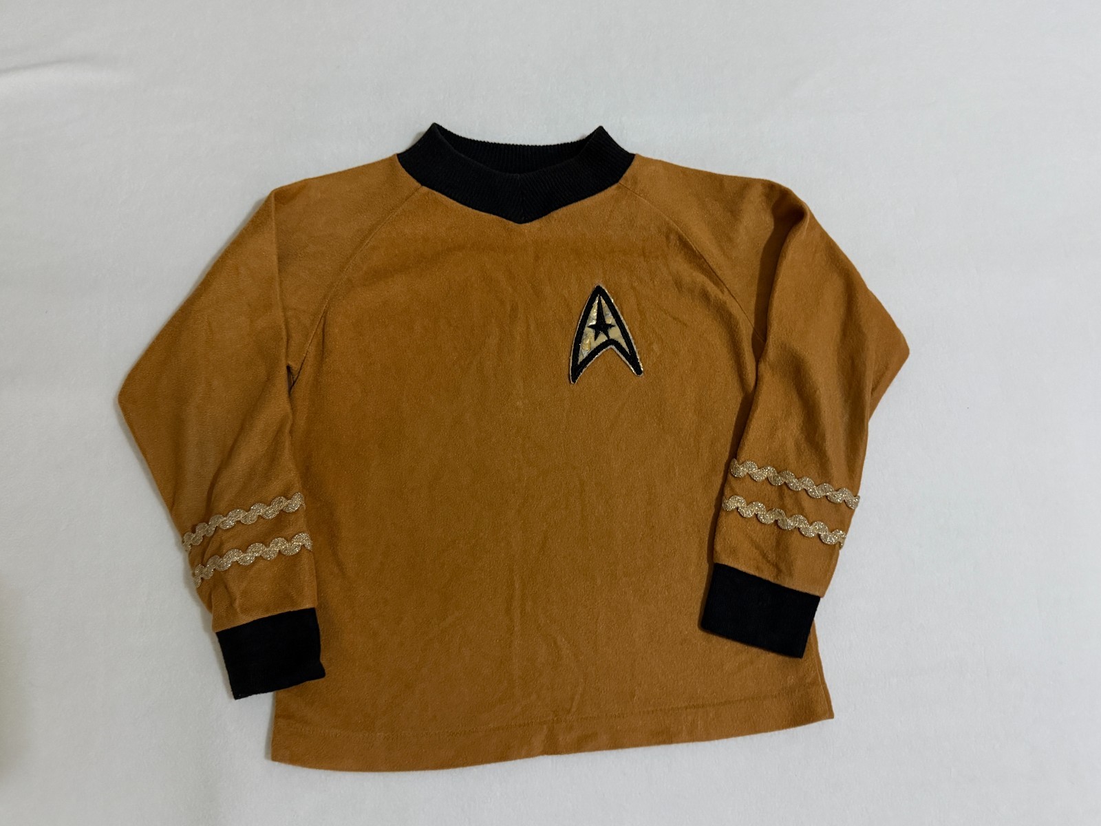 Vintage 1975 Star Trek KIDS long sleeve shirt Donmoor Paramount Uniform size 6