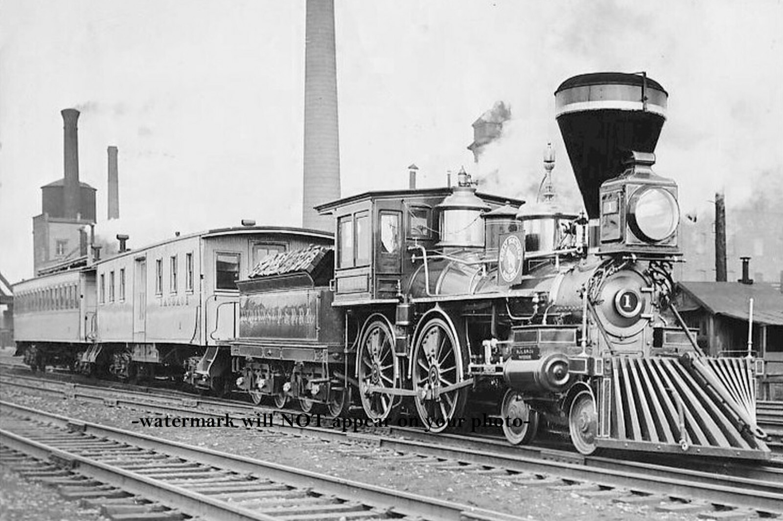 First Steam Locomotive in MN PHOTO William Crooks Train Railroad Engine Pic 1939
