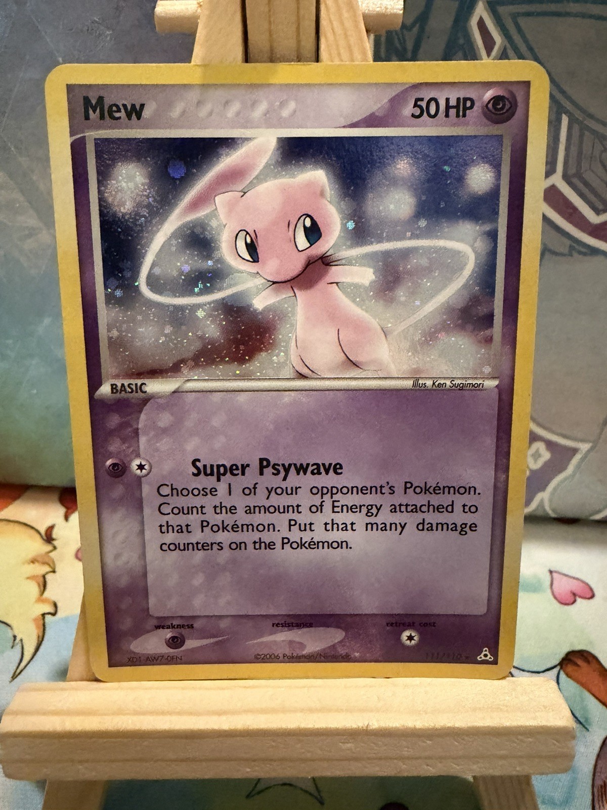 Pokémon TCG Mew 111/110 Holon Phantoms Secret Rare Holo Card - Excellent - SWIRL Pokémon TCG Mew 111/110 Holon Phantoms Secret Rare Holo Card - Excellent - SWIRL
