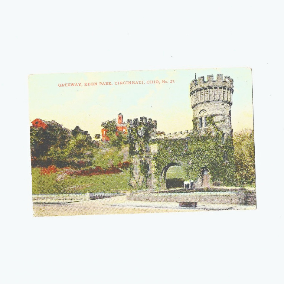 Antique c1901-1907 Eden Park Gateway Cincinnati Ohio Postcard No 27 CCC & Co Antique c1901-1907 Eden Park Gateway Cincinnati Ohio Postcard No 27 CCC & Co