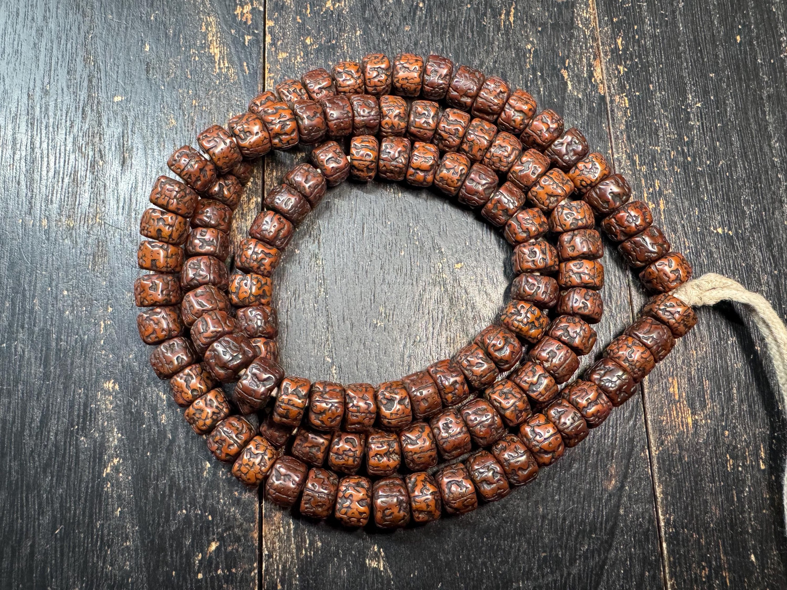 11mm 32inches Bodhi Seed 108 Mala Necklace – Traditional Tibetan Buddhist Praye