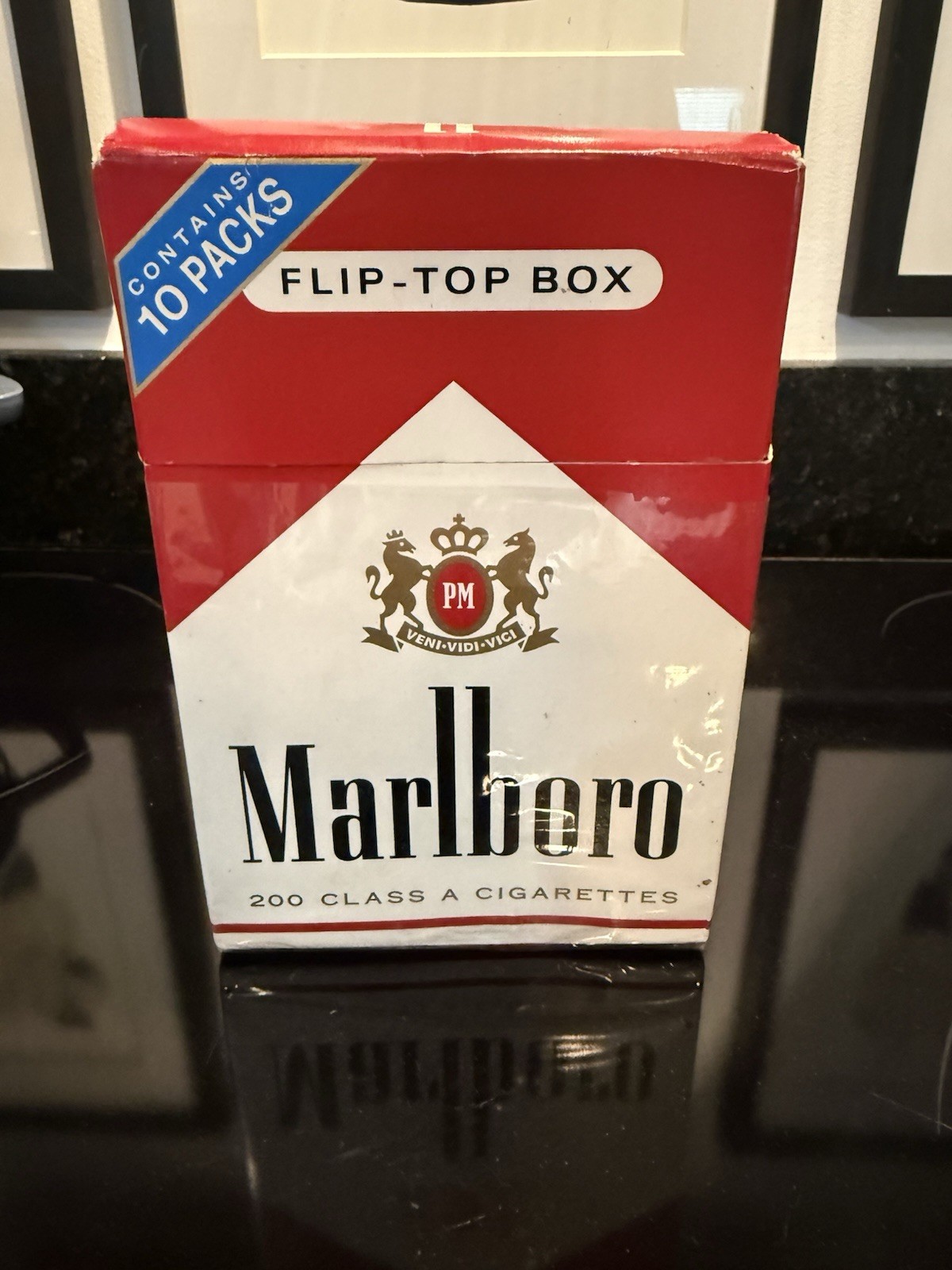 Marlboro 10 Pk Cigarette box (empty)