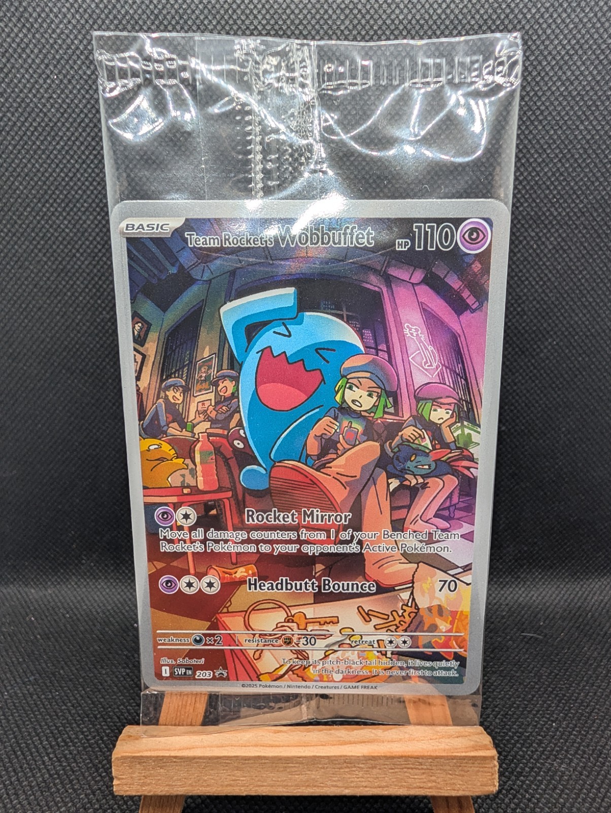 Pokémon TCG Team Rocket’s Wobbuffet 203 SV Scarlet & Violet Promo Holo sealed Pokémon TCG Team Rocket’s Wobbuffet 203 SV Scarlet & Violet Promo Holo sealed