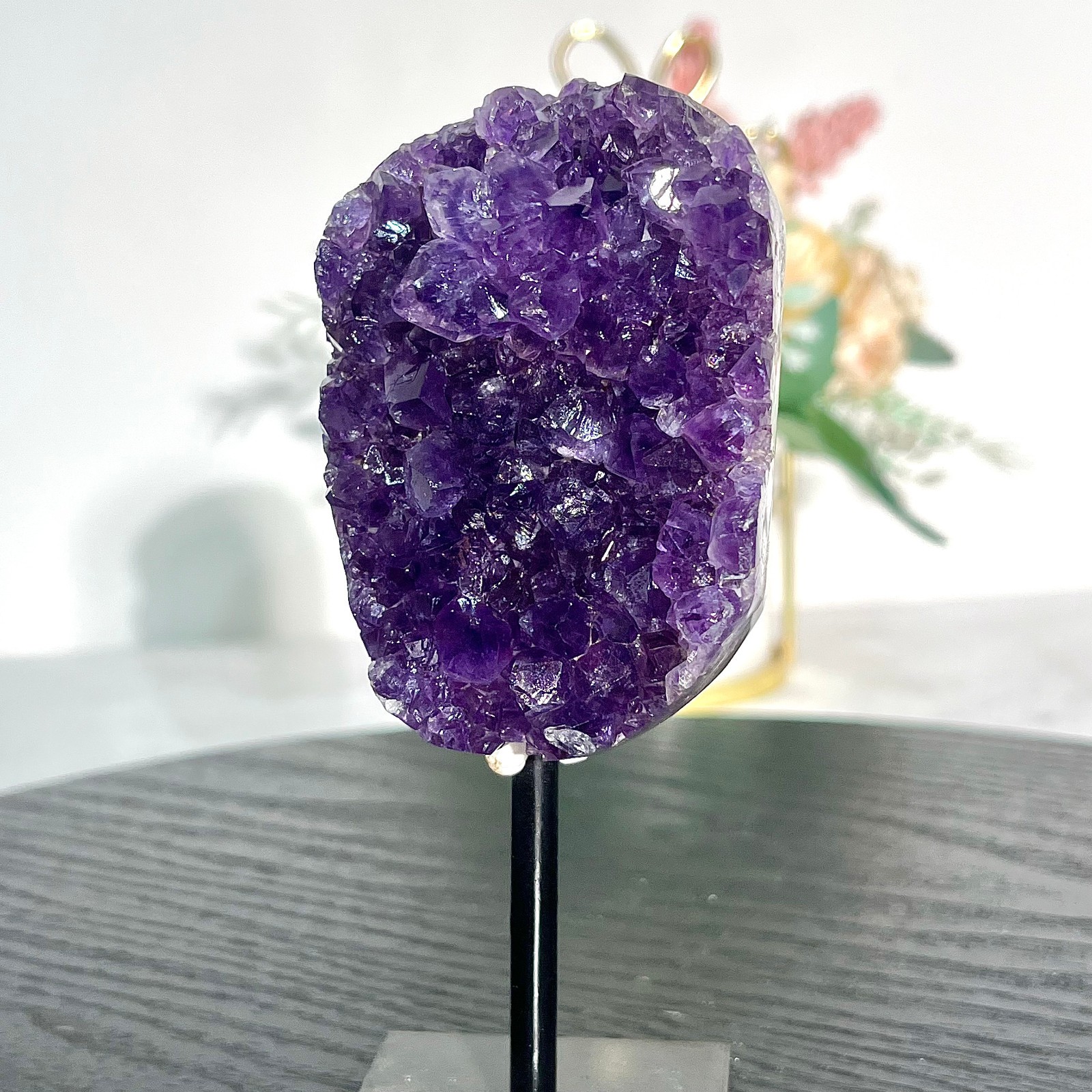 0.97LB  High quality rare amethyst dragon egg cave decoration