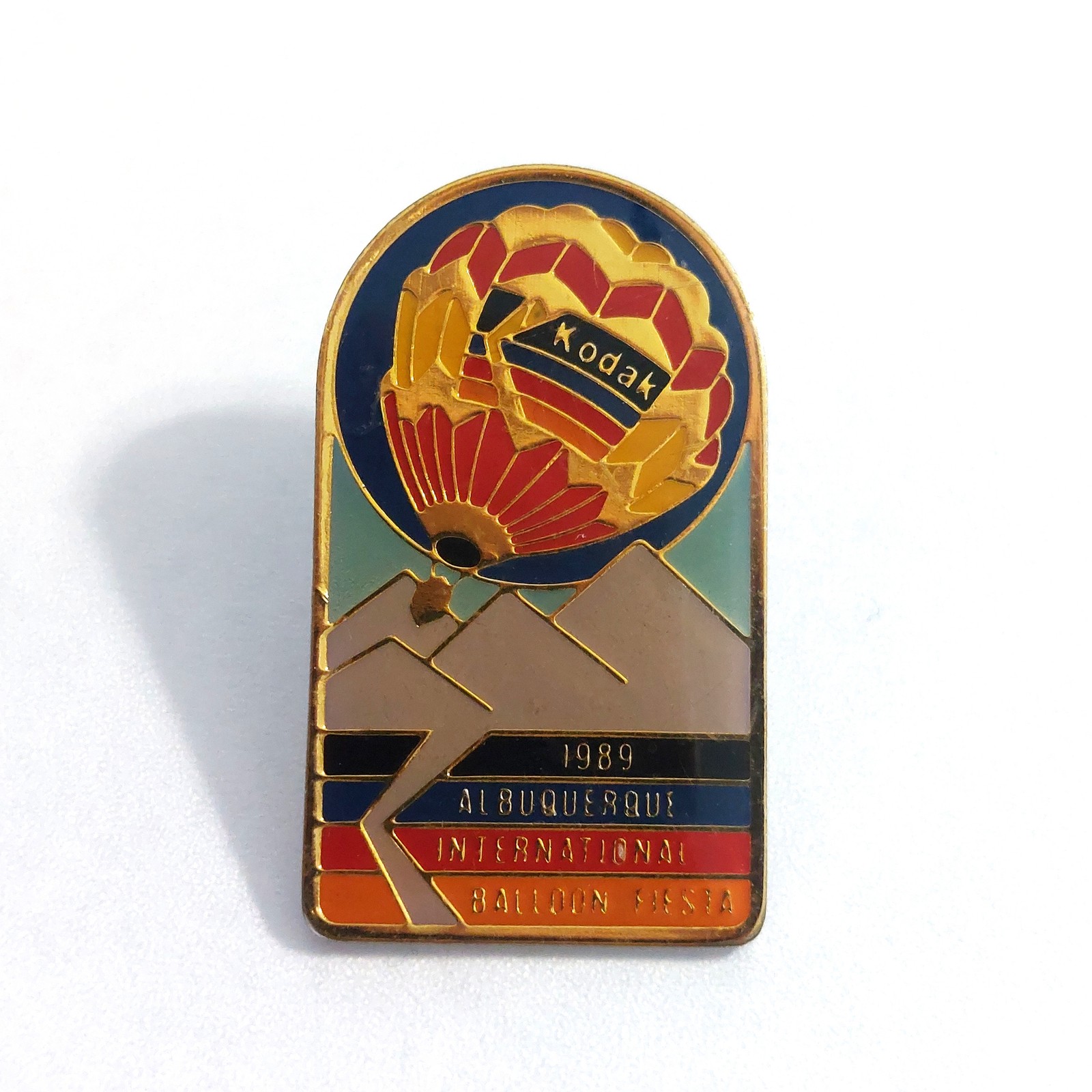 Vintage 1989 Albuquerque International Balloon Fiesta Pin Kodak Hot Air Souvenir Vintage 1989 Albuquerque International Balloon Fiesta Pin Kodak Hot Air Souvenir