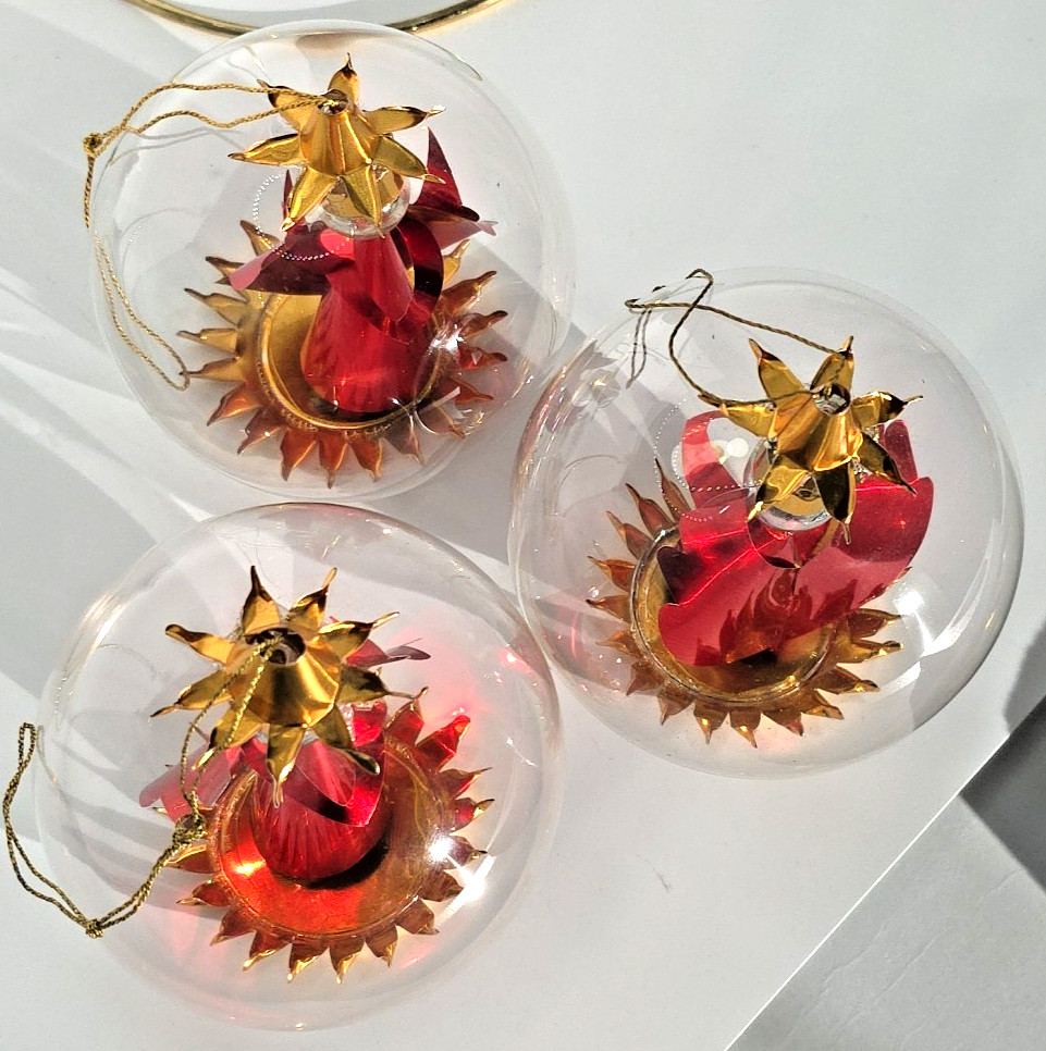 3 Vtg Angel Spinning Gold Foil Resl Lenz W Germany Glass Christmas Ornaments 3 Vtg Angel Spinning Gold Foil Resl Lenz W Germany Glass Christmas Ornaments