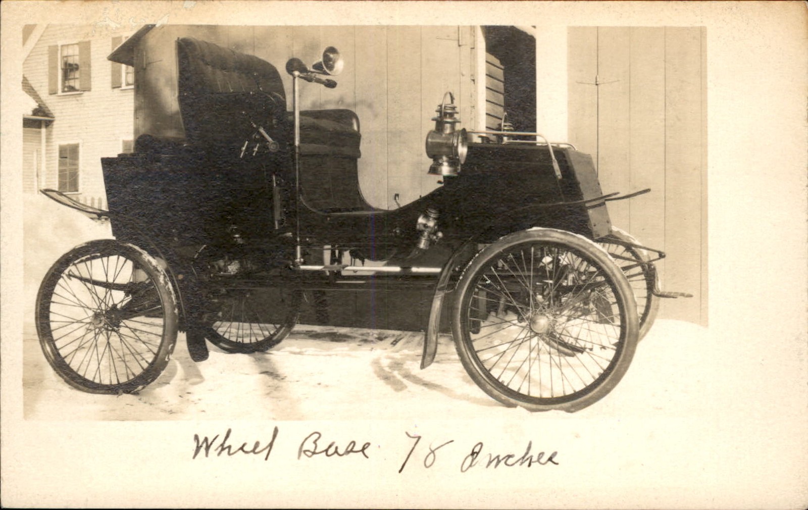 Berlin NH VERY EARLY CAR AUTO Angled Dash c1903 Real Photo Postcard bhn