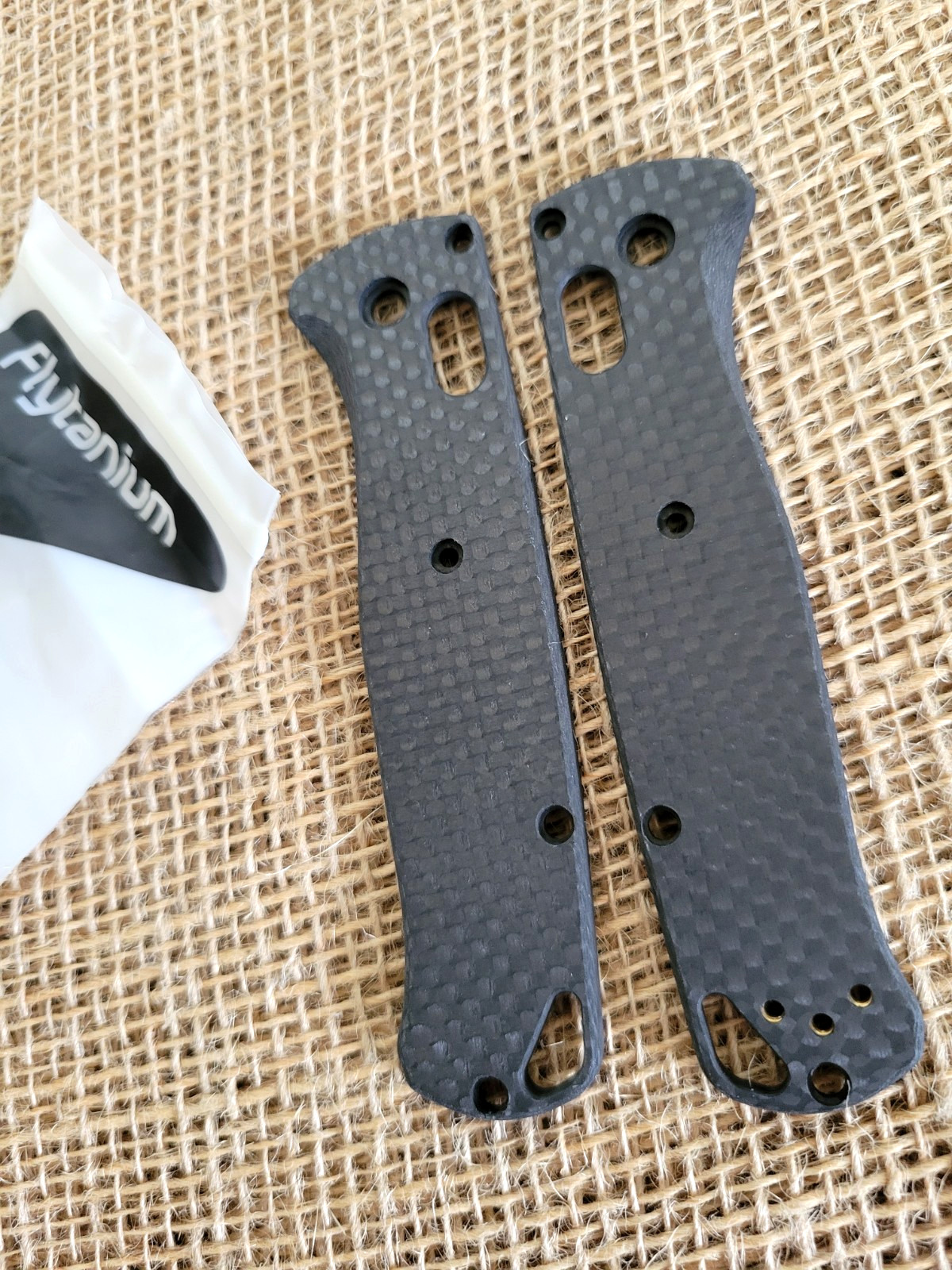 Flytanium Carbon Fiber Handle Scales For Benchmade Bugout Knife Precision Milled