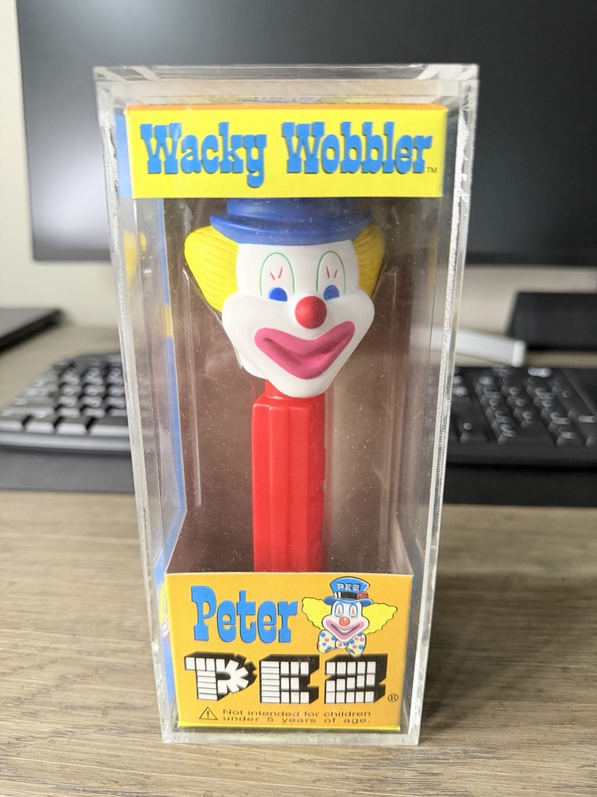 Funko Wacky Wobbler Peter PEZ Clown 2003 Vintage Bobblehead Original Box w Case Funko Wacky Wobbler Peter PEZ Clown 2003 Vintage Bobblehead Original Box w Case
