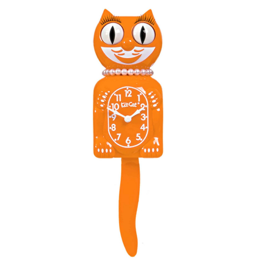 Festival Orange Lady Kit Kat Cat Klock Clock FREE US SHIPPING New for 2023