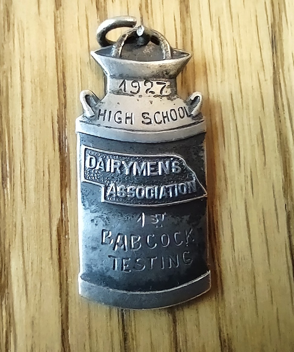 Antique 1927 High School Agricultural Award Medal, lst Place, Antique 1927 High School Agricultural Award Medal, lst Place,