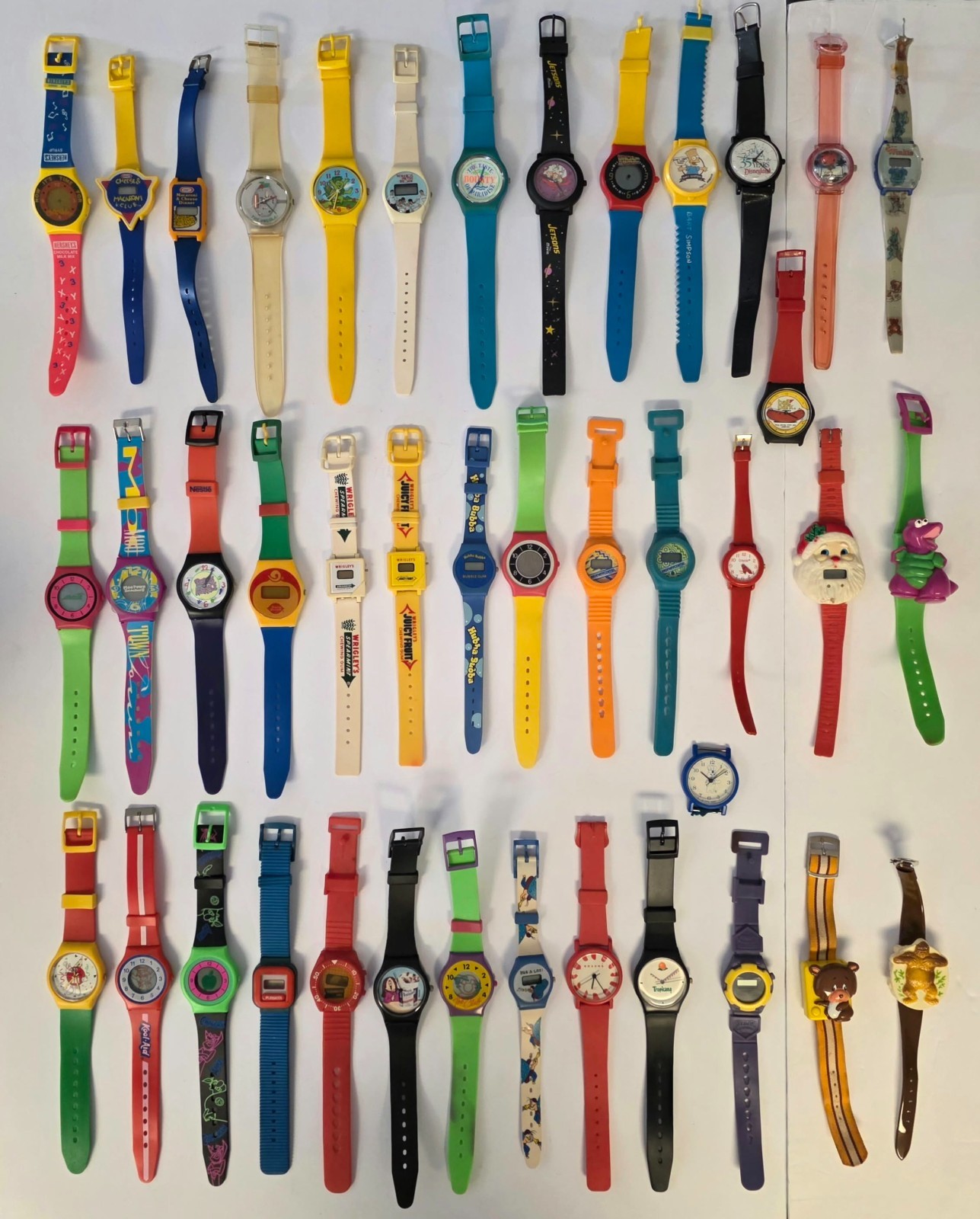 VTG 1980-90’s Novelty Wristwatch Lot of 41 TV/Food/Advertising Promo Watches VTG 1980-90’s Novelty Wristwatch Lot of 41 TV/Food/Advertising Promo Watches