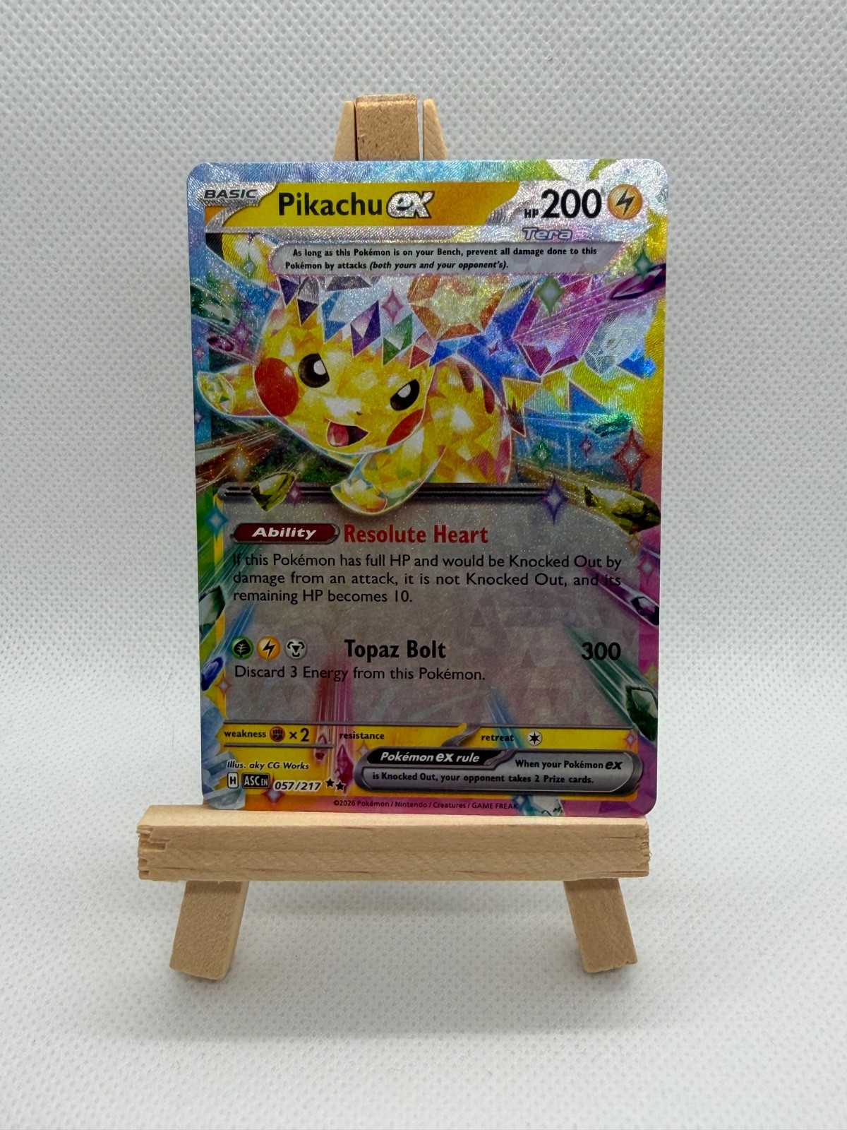 Pikachu ex 057/217 - Holo  Pokemon: Ascended Heroes - Ultra Rare NM/M