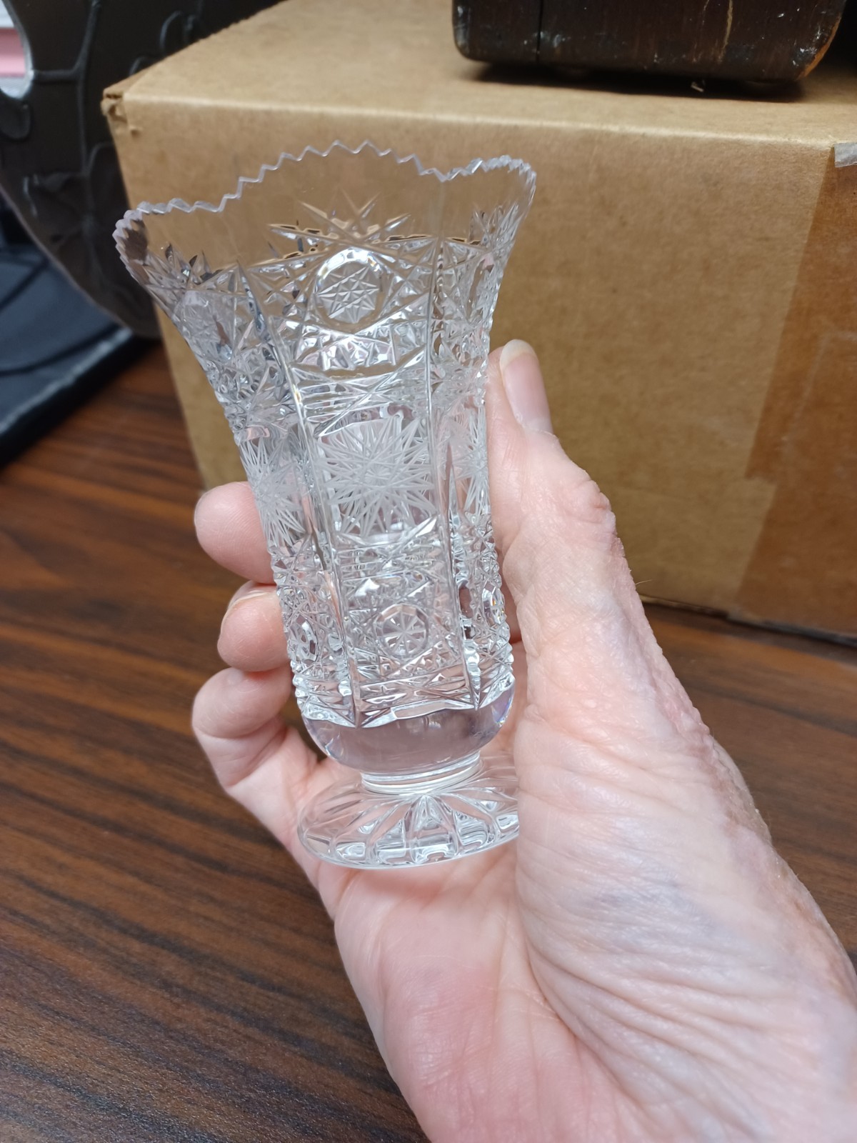 Vintage Bohemian Czech Crystal 3.75\