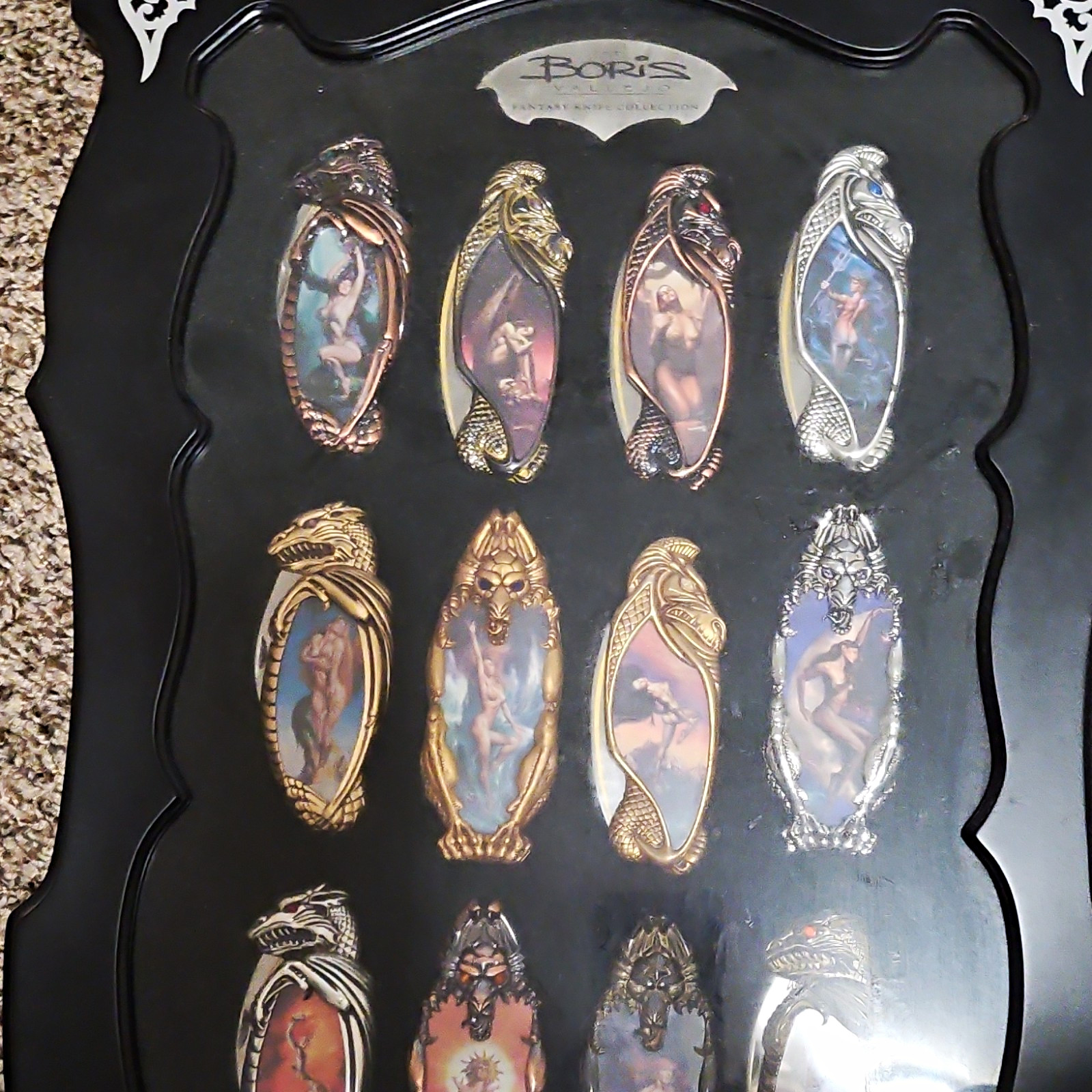 Boris Vallejo Fantasy Knife Collection Mixed Lot Set, Stainless Steel, Metal Boris Vallejo Fantasy Knife Collection Mixed Lot Set, Stainless Steel, Metal