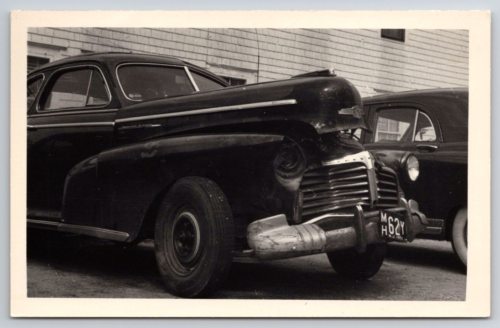 1950s Wreck 1942 Chevrolet Fleetline 1946–1948 Special Deluxe RPPC