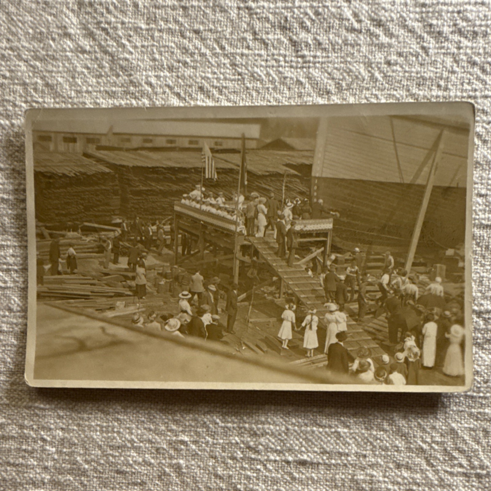 Umatilla Oregon 1913 Real Photo Postcard RPPC Event Divided Back Architecture