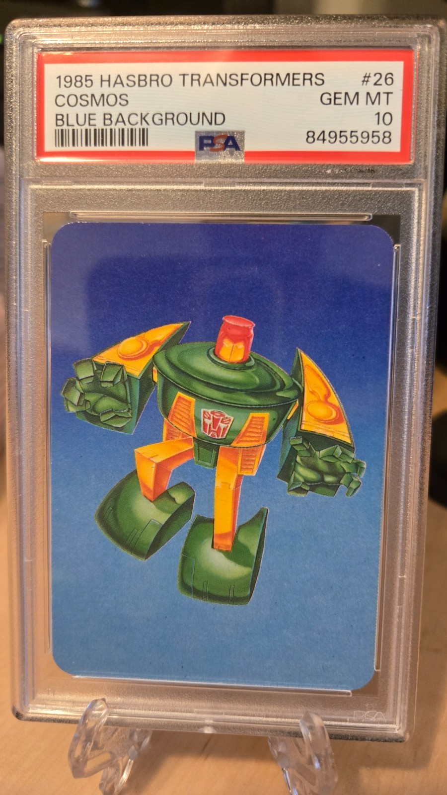 1985 Hasbro Transformers #26 Cosmos PSA 10