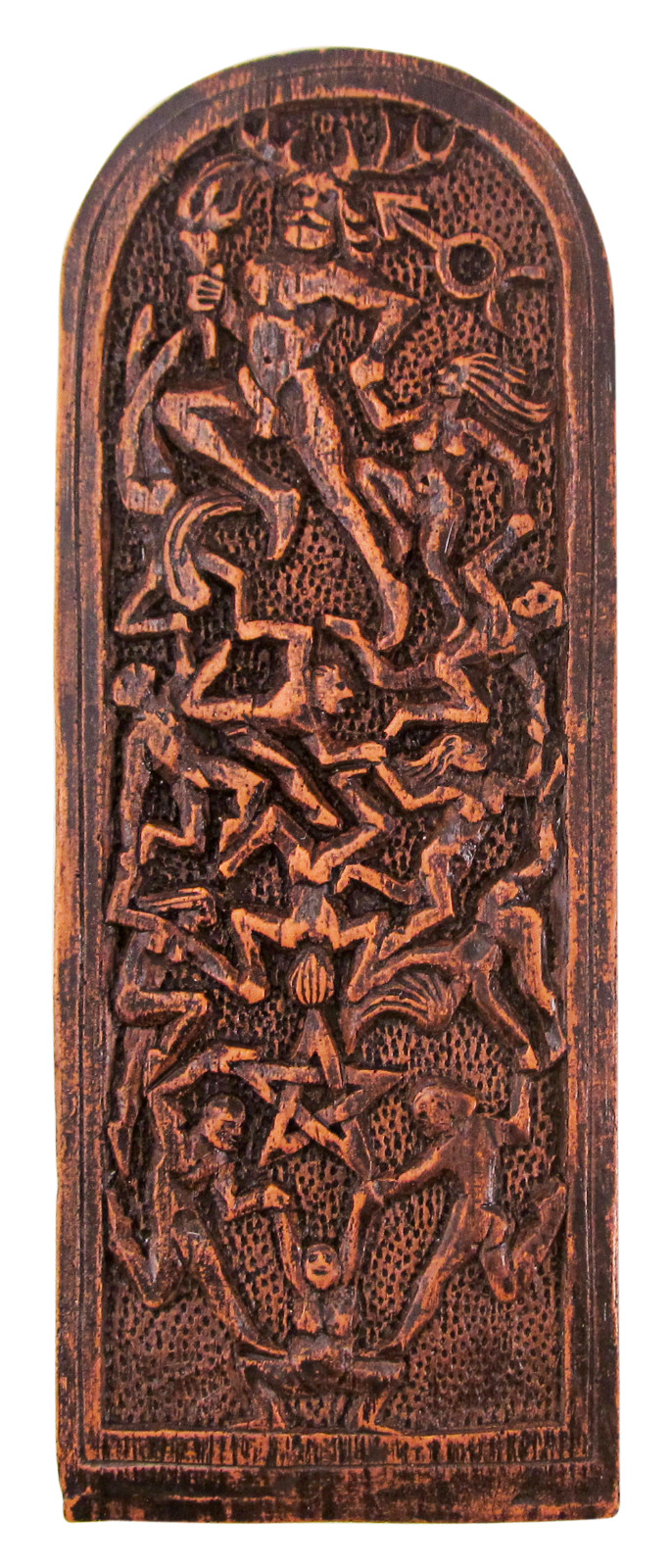 Lord of the Dance Wall Plaque | Wood Finish | Dryad Designs Wicca Pagan God 