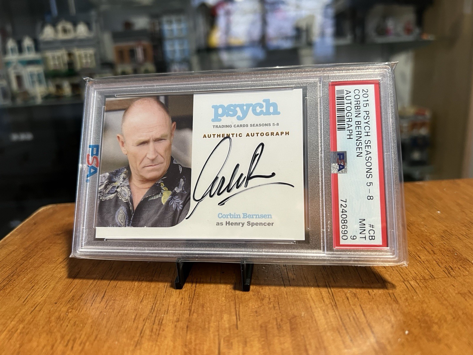 2015 Cryptozoic Psych Corbin Bernsen Henry Spencer #CB Autograph PSA 9 Shawn Gus 2015 Cryptozoic Psych Corbin Bernsen Henry Spencer #CB Autograph PSA 9 Shawn Gus
