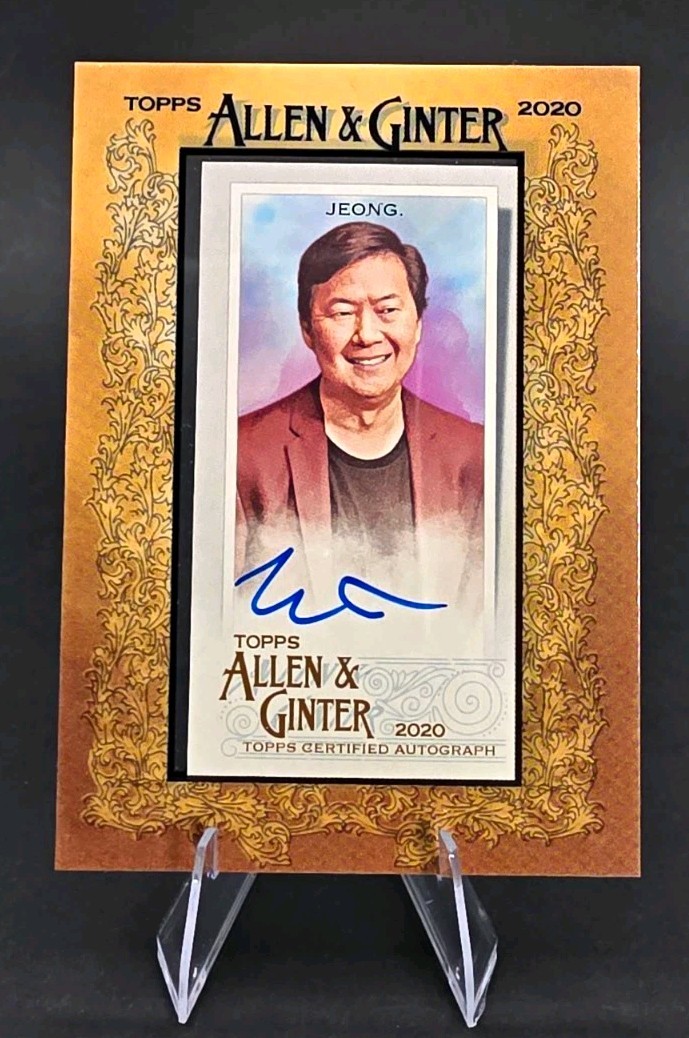 Topps 2020 Topps Allen & Ginter Ken Jeong Auto MA-KJ World\'s Champions Topps 2020 Topps Allen & Ginter Ken Jeong Auto MA-KJ World\'s Champions