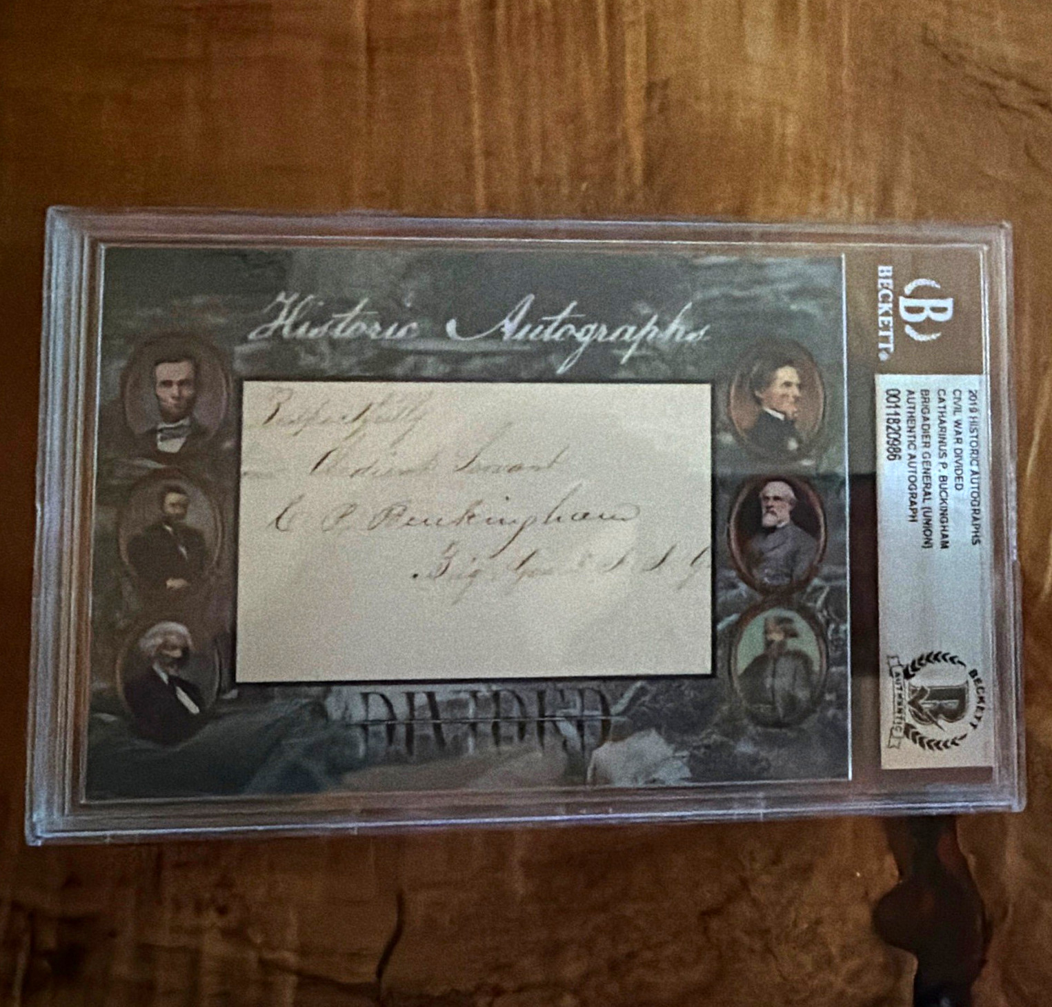 Historic Autographs 2019 Civil War Divided Catharinus P. Buckingham Auto BAS