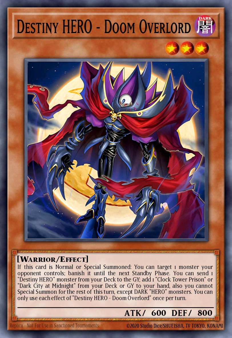 BETB-EN022 Destiny HERO - Doom Overlord Ultra Rare YuGiOh 1st Ed Preoder