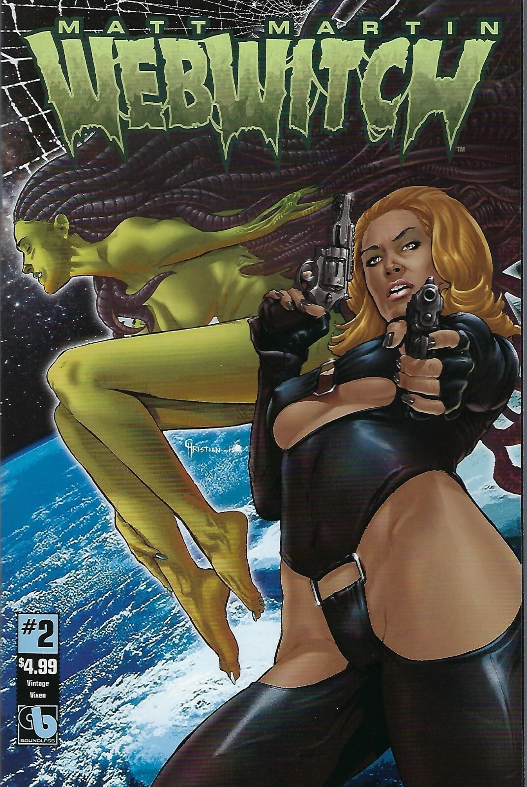 Webwitch : Vintage Vixen # 2 Matt Martin Variant Cover      NM