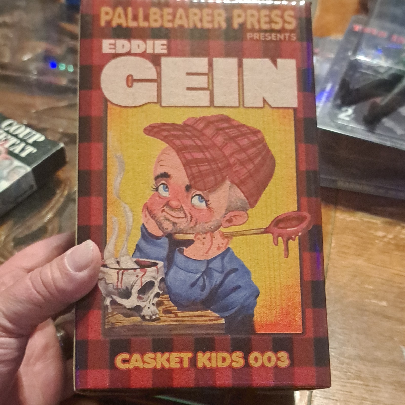 Pallbearer Press Casket Kids Eddie Gein Horror Bobblehead 003 Rare vintage 