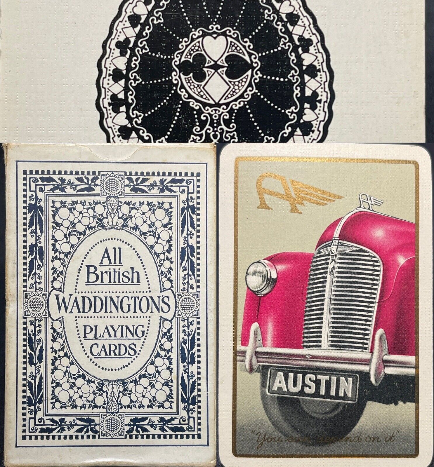 1948 Advertisement Antique Automobile Playing Cards Poker UK Deck Devon Autocar