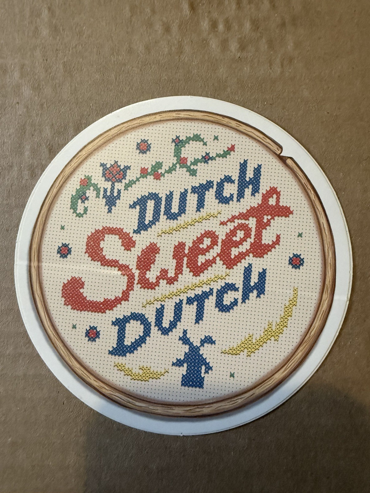 DUTCH Bros STICKER Old STYLE Stock CROSS Stitch EMBROIDERY Sweet RARE Coffee DUTCH Bros STICKER Old STYLE Stock CROSS Stitch EMBROIDERY Sweet RARE Coffee