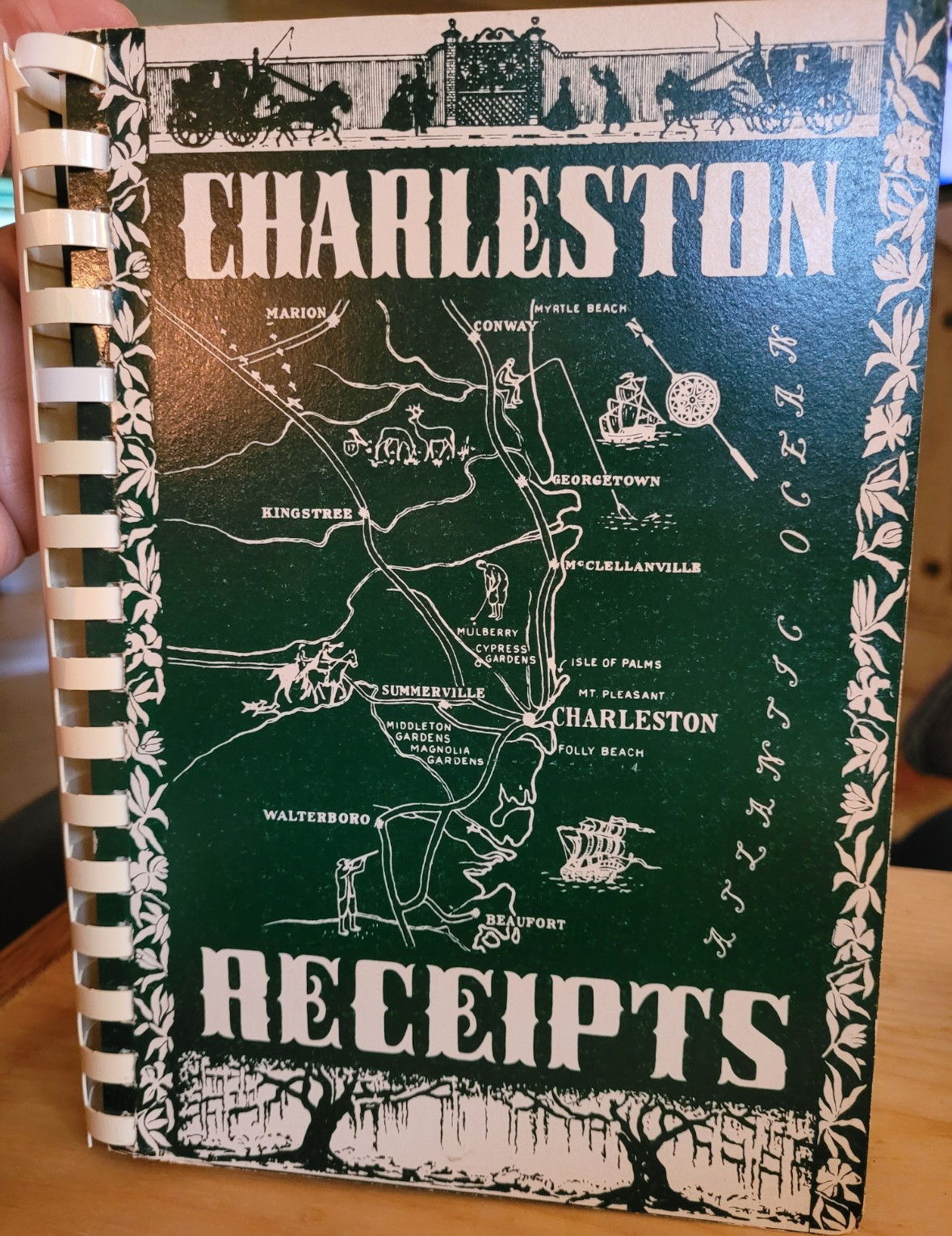 Charleston Receipts Cookbook Junior League of Charleston 1950 Spiral Bound Charleston Receipts Cookbook Junior League of Charleston 1950 Spiral Bound