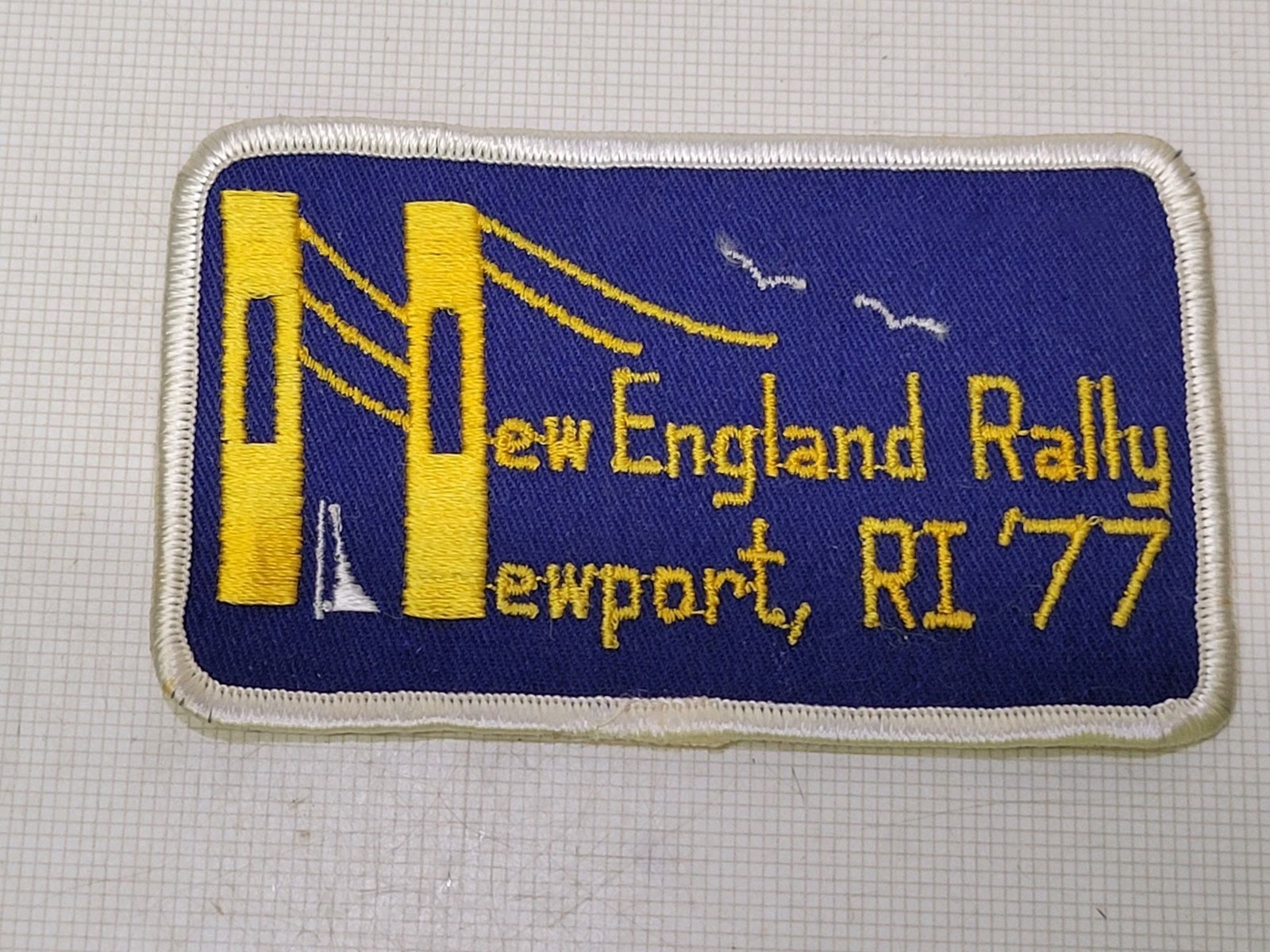 Wheelmen Antique Bicycle Club Patch New England Rally Newport RI \'77