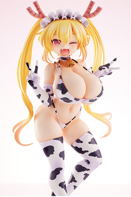 AMAKUNI official Miss Kobayashi\'s Dragon Maid Tohru Cow Bikini 1/7 Figure anime