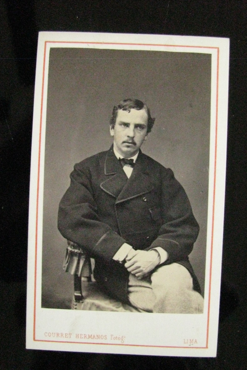 CIVIL WAR ERA US CONSUL HENRY MAY BRENT CDV PHOTO LIMA PERU