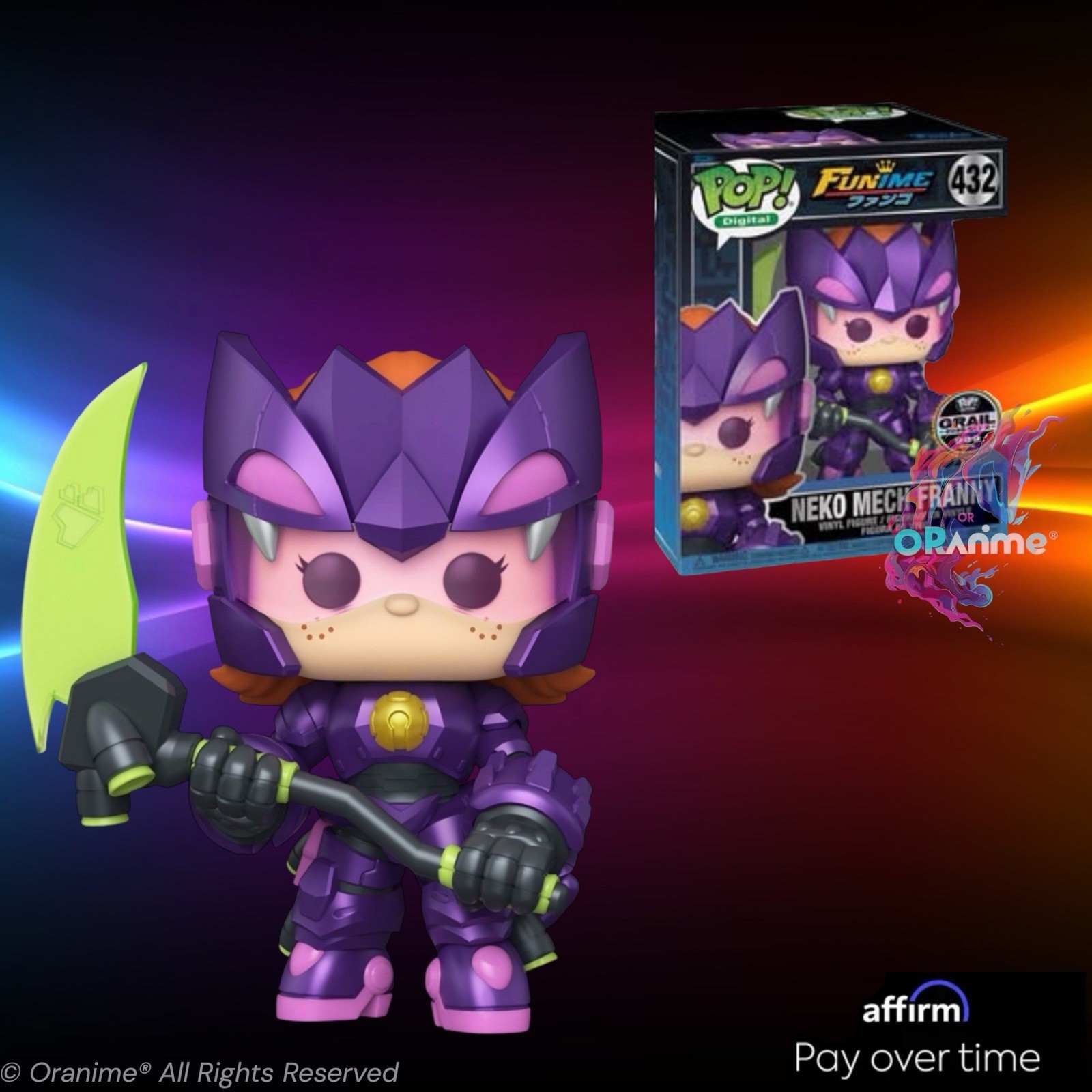 Funko Digital Funime & Cosplay Series 2 Neko Mech Franny #432 LE 476 Grail Funko Digital Funime & Cosplay Series 2 Neko Mech Franny #432 LE 476 Grail