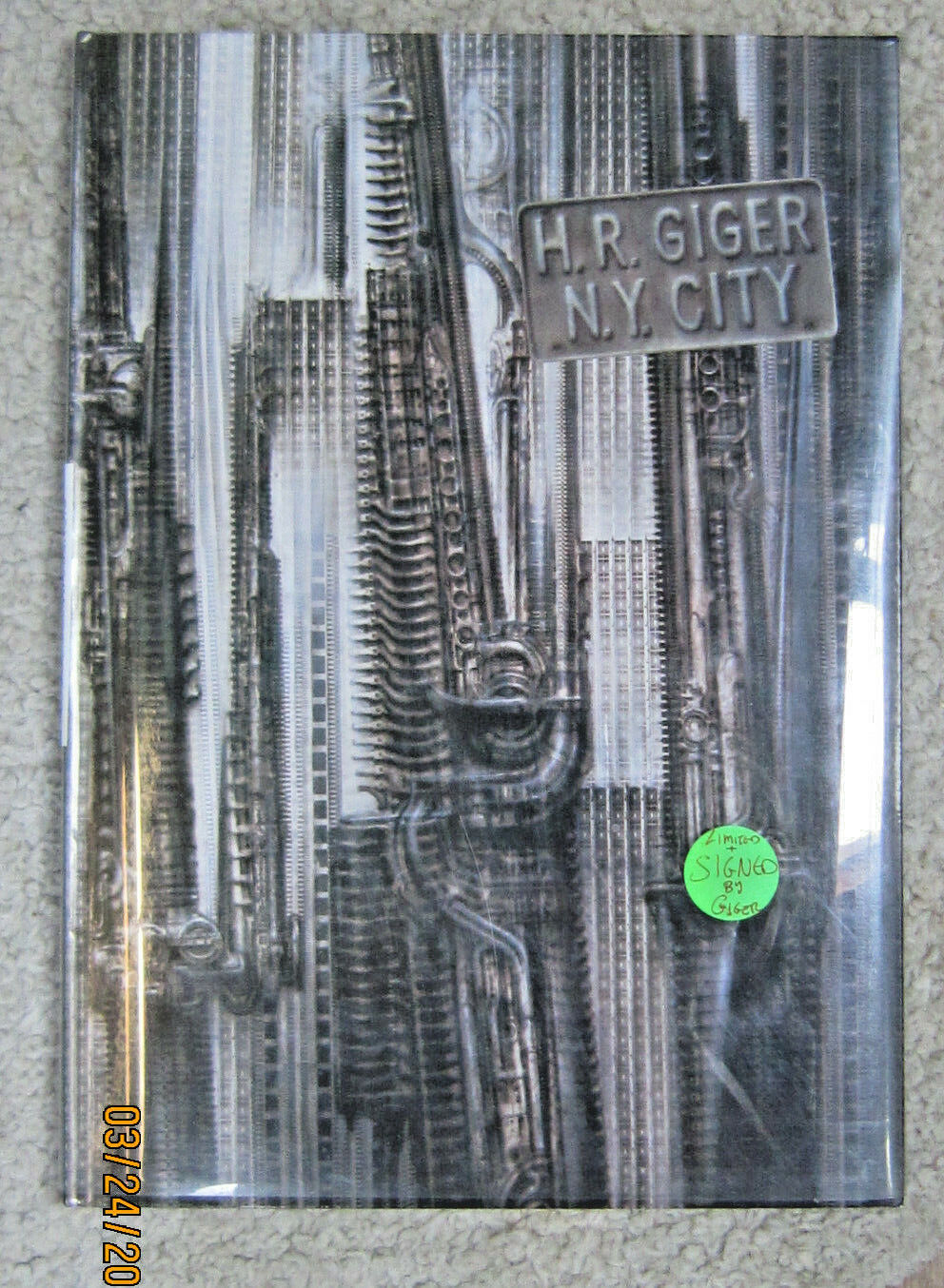 H.R. Giger N.Y. City Signed Limited Edition HC Book  Rare And Out Of Print New