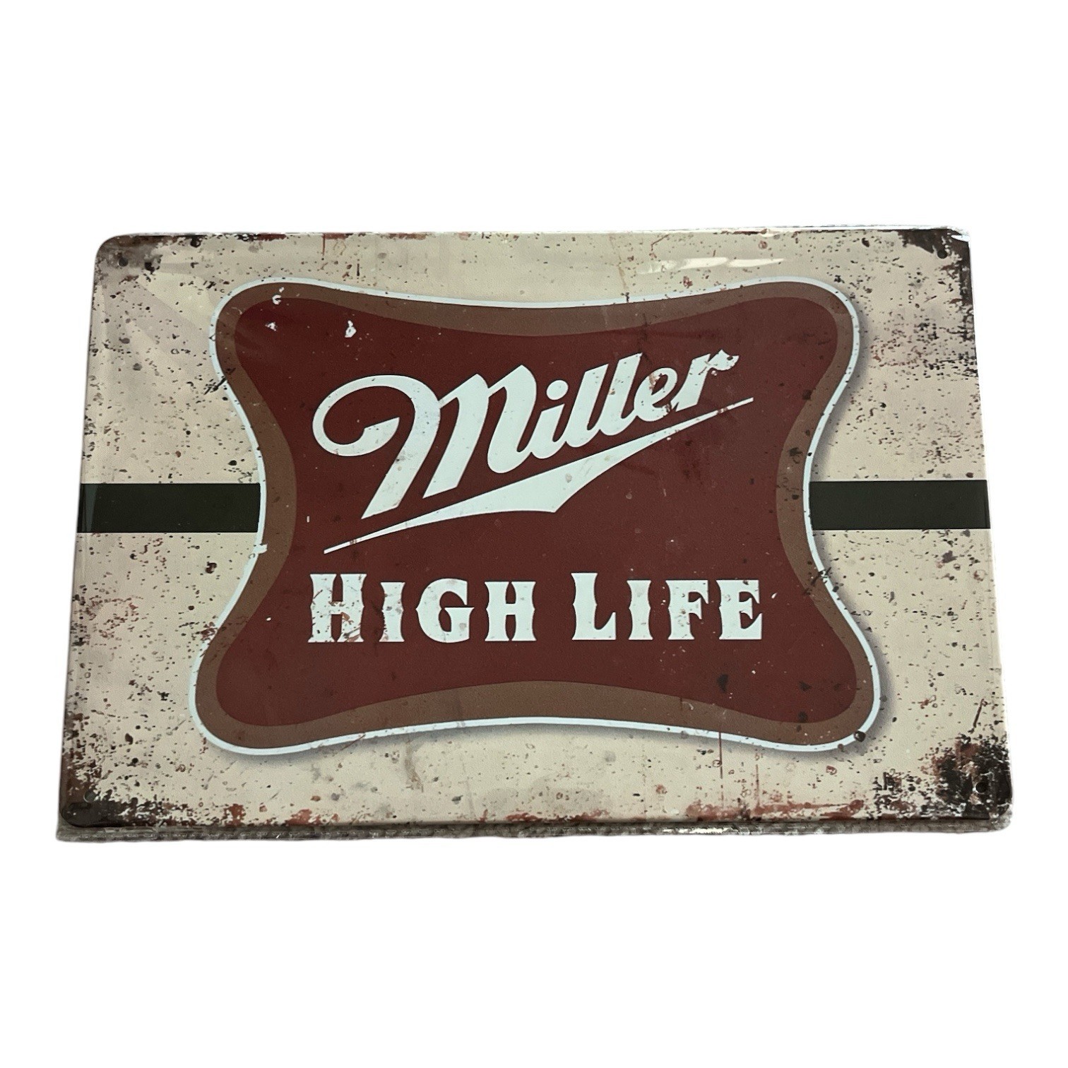 Miller High Life Beer Tin Metal Vintage Sign 8x12 NEW