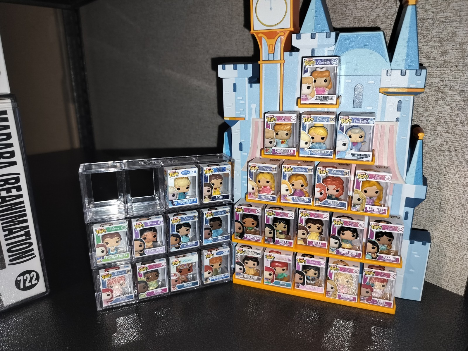Funko Bitty Pop Complete DISNEY PRINCESS SET WITH CASTLE DISPLAY (All Chase)