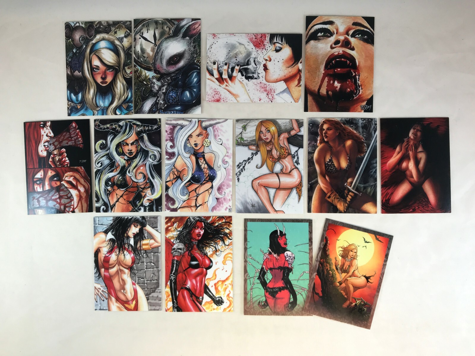 WOMEN OF DYNAMITE WHITE HOT Complete BASE CARD SET Breygent 2015 w/ 2 PROMOS